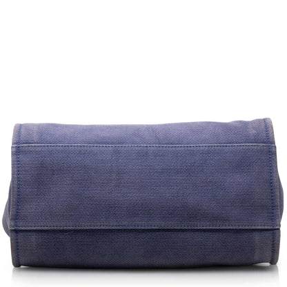 Chanel Tote  Deauville Canvas Azzurra