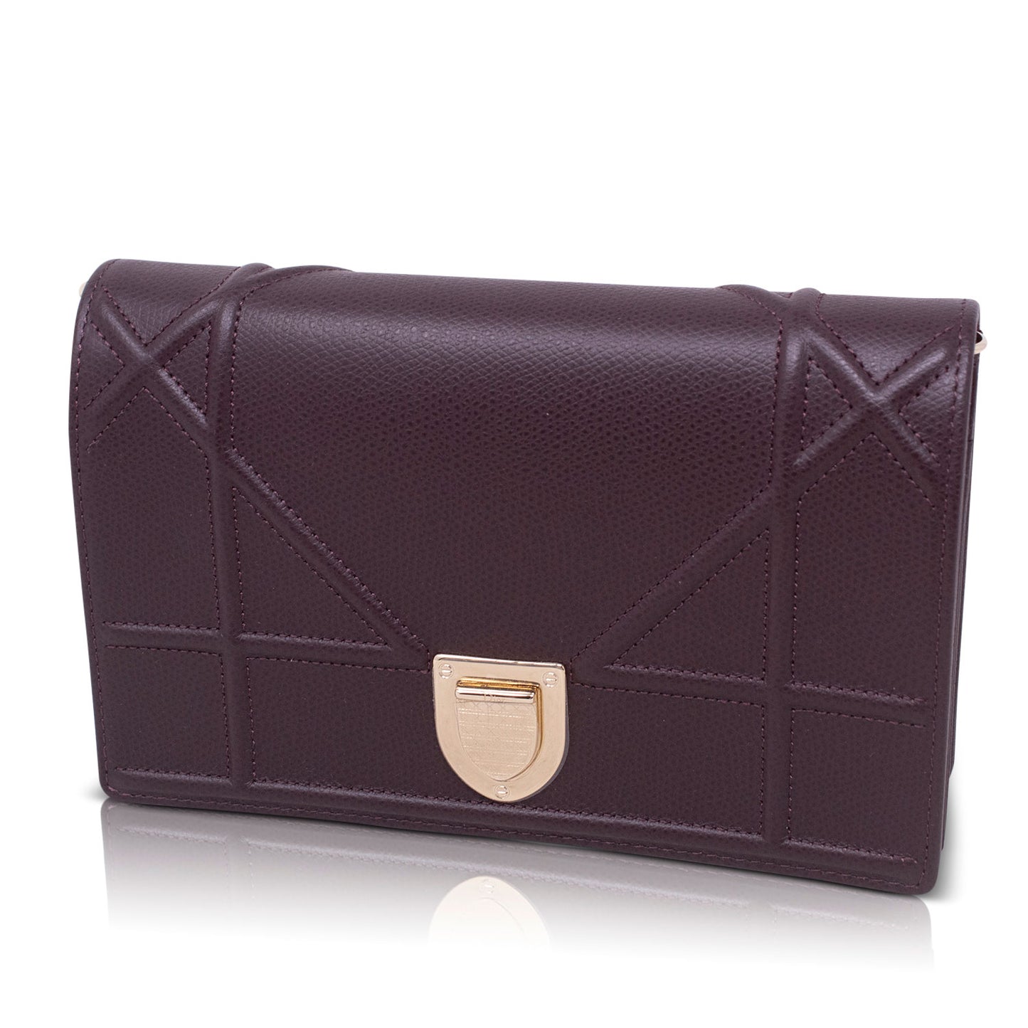 Dior Diorama Wallet on Chain Burgundy