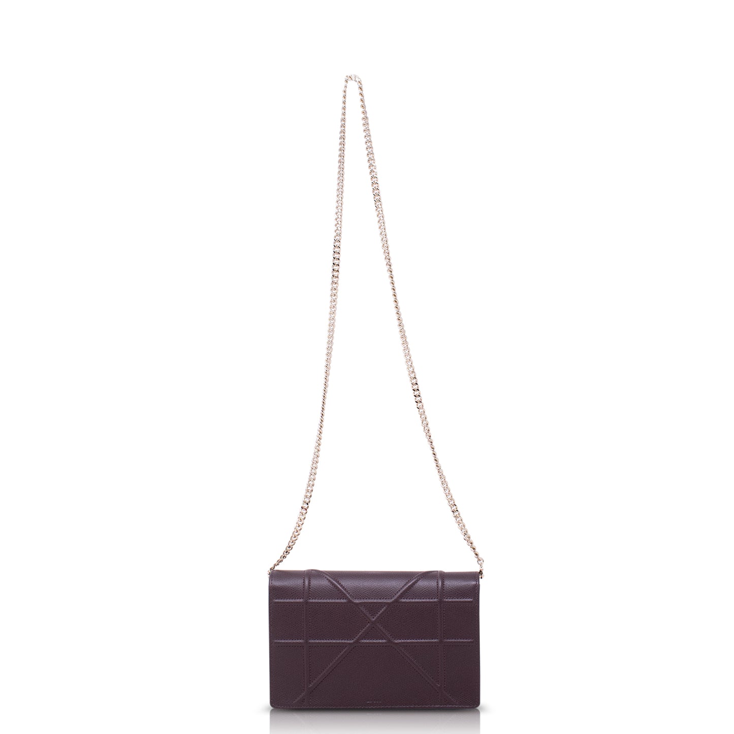 Dior Diorama Wallet on Chain Burgundy