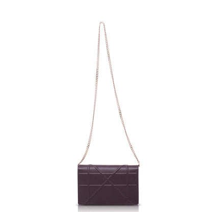 Dior Diorama Wallet on Chain Burgundy