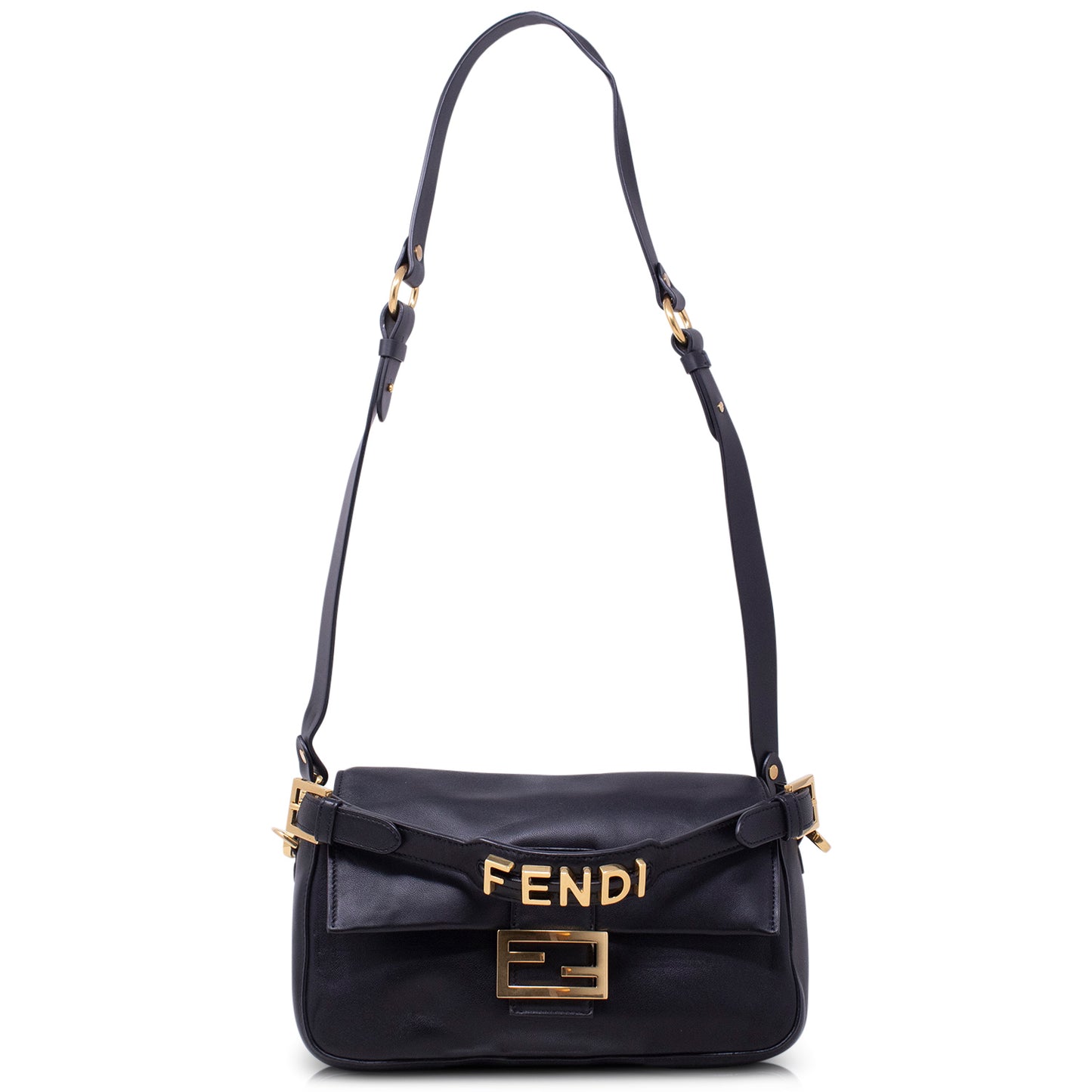 Fendi Baguette in Black Nappa 