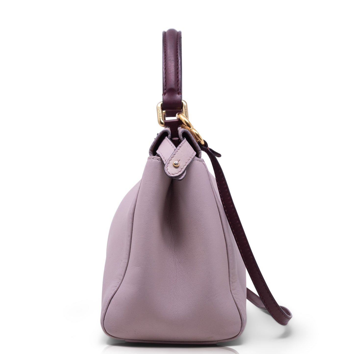 Fendi Mini Peekaboo Grigio e Bordeaux