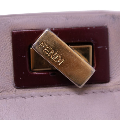 Fendi Mini Peekaboo Grigio e Bordeaux