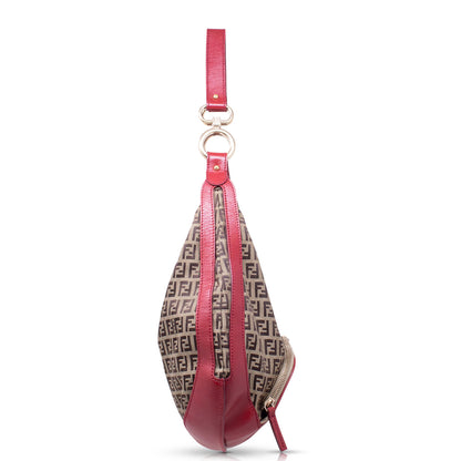 Fendi  Zucchino Chef Hobo Mogano Rosso