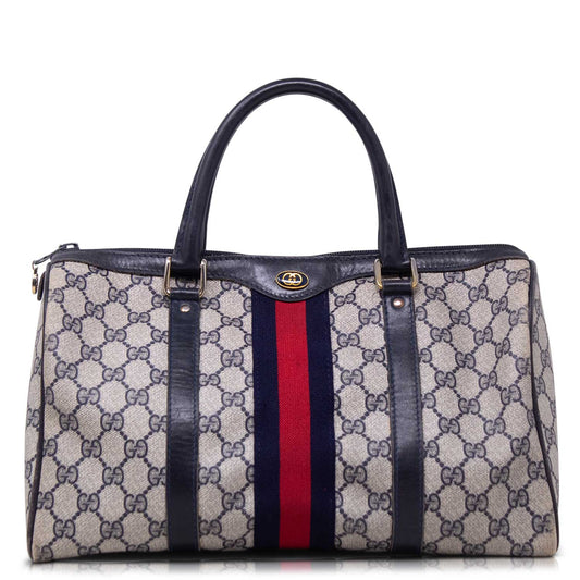 Gucci  Bauletto GG Web Sherry Line Boston Blu