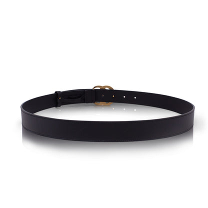 Gucci Cintura Marmont Nera GG 90 cm