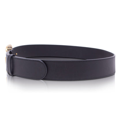 Gucci Black Belt GG 80 cm 