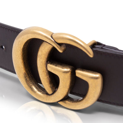Gucci Brown GG Marmont Belt 95 cm 