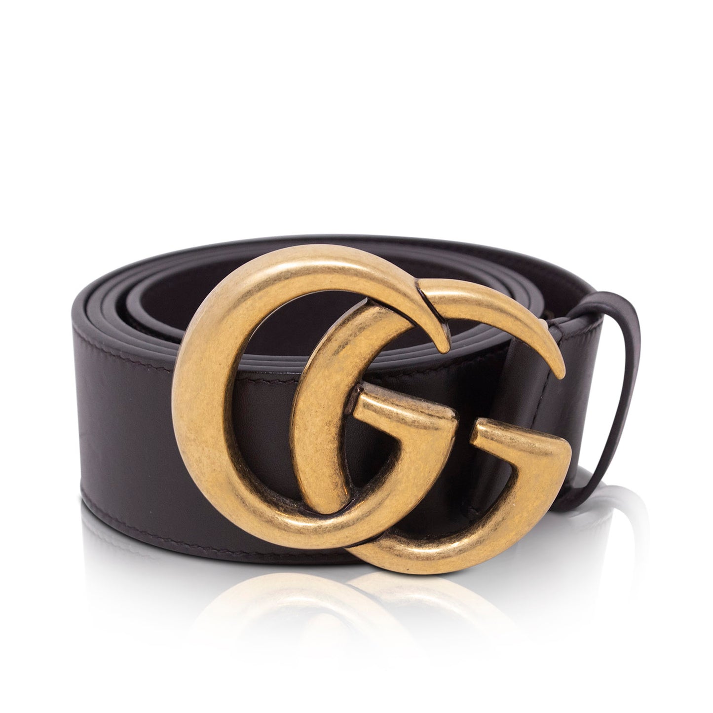 Gucci Brown GG Marmont Belt 95 cm 
