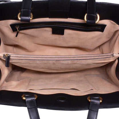 Gucci Bauletto GG shopping Marmont Nera