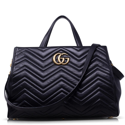 Gucci Bauletto GG shopping Marmont Nera