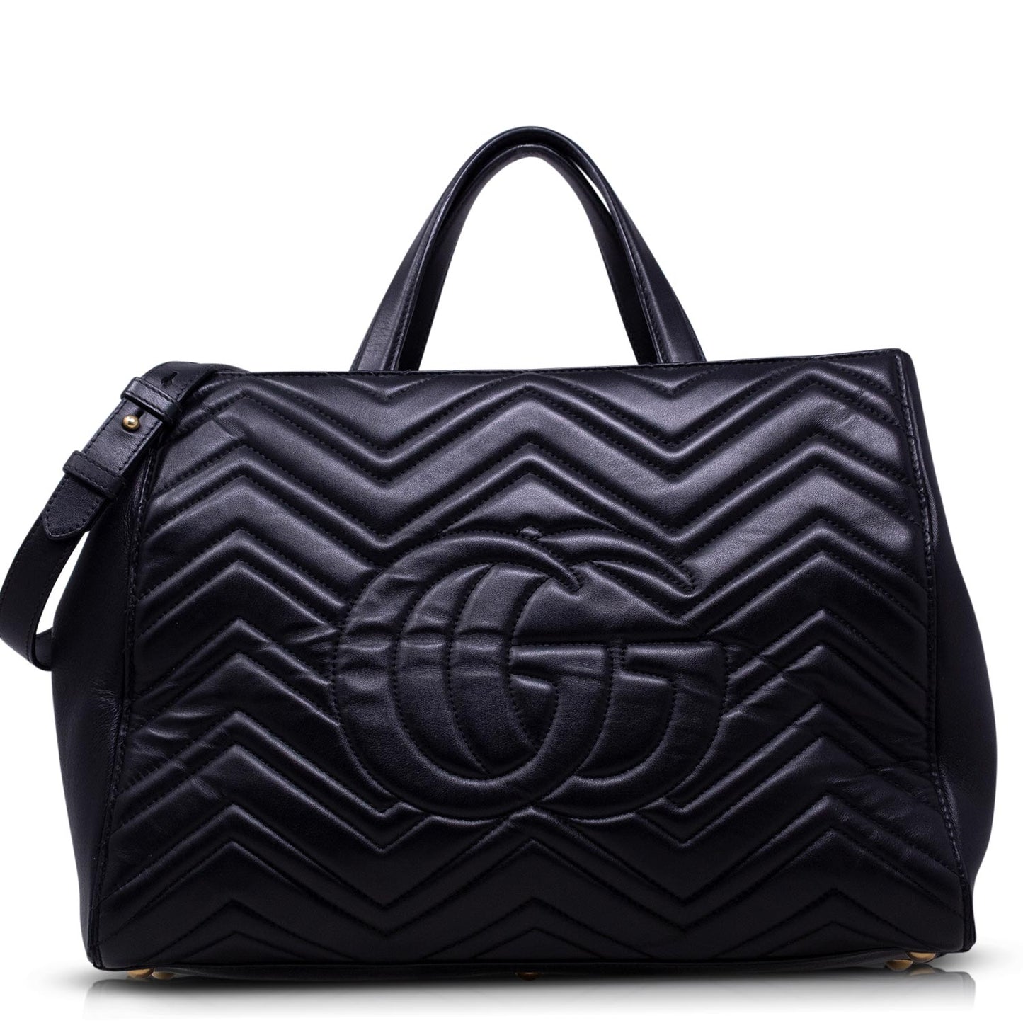 Gucci Bauletto GG shopping Marmont Nera