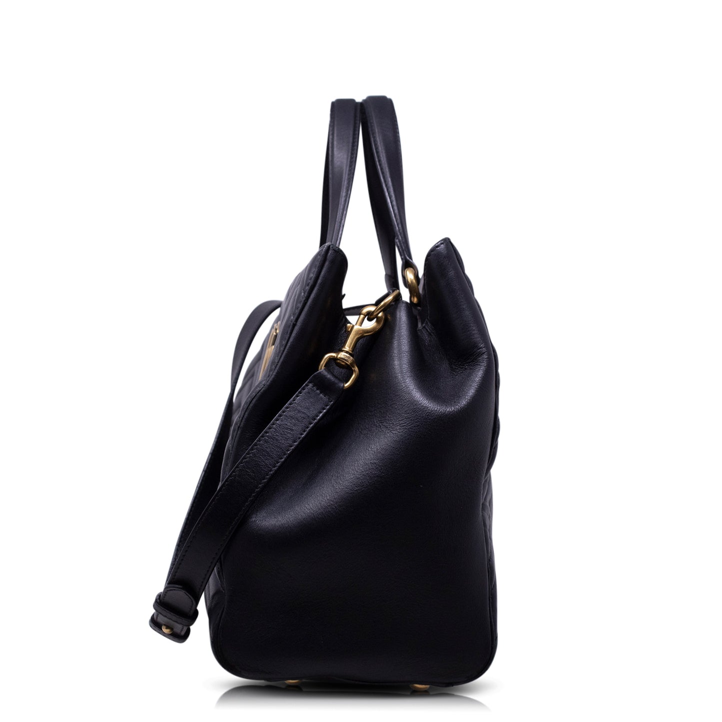 Gucci Bauletto GG shopping Marmont Nera
