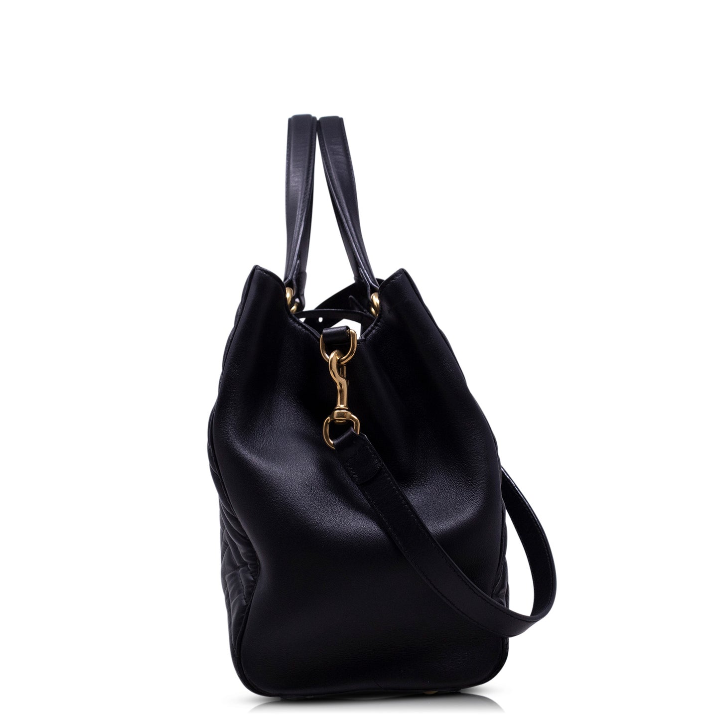 Gucci Bauletto GG shopping Marmont Nera