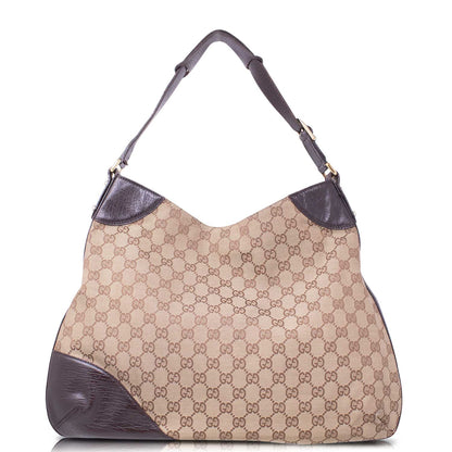 Gucci GG Horsebit Web Hasler Hobo Bag