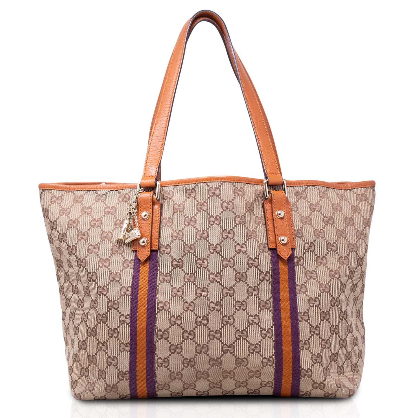 Gucci GG Tote Web Jolicoeur Marrone
