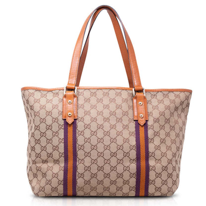 Gucci GG Tote Web Jolicoeur Marrone