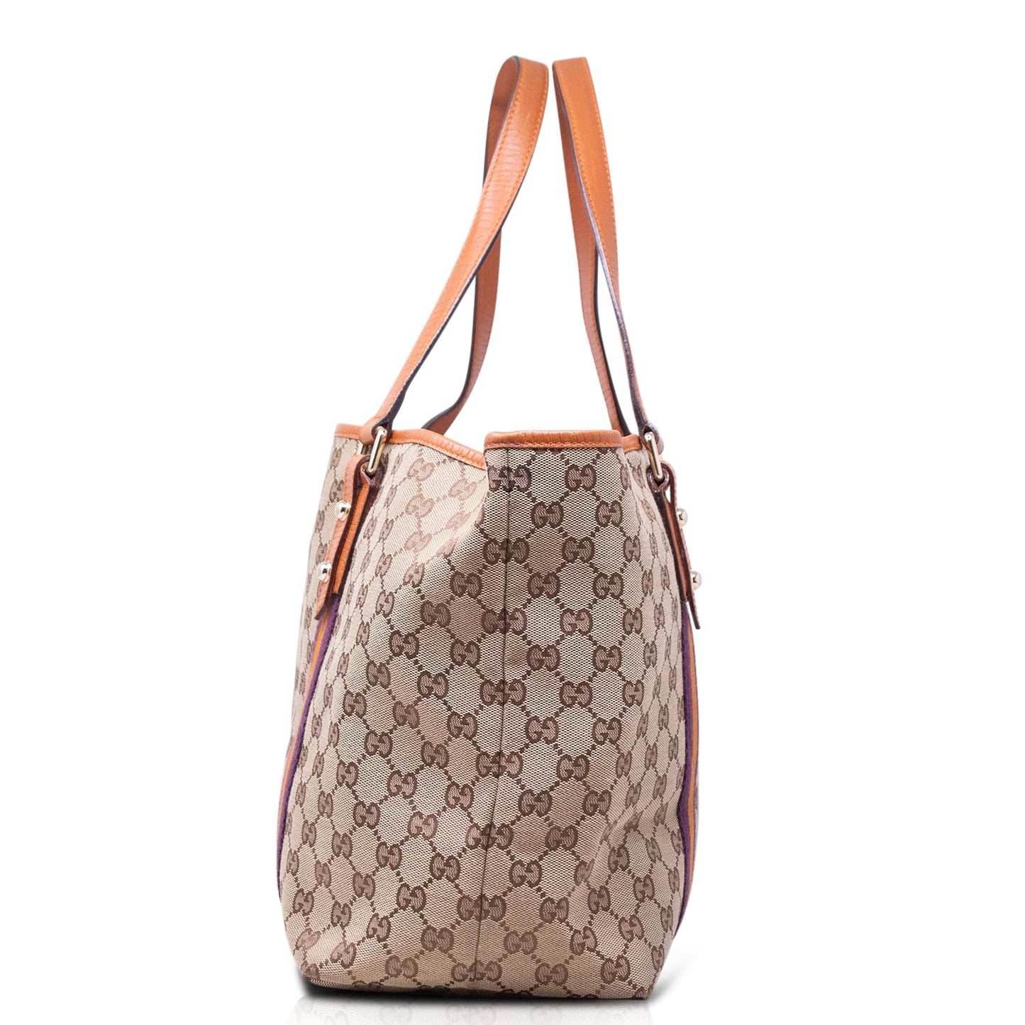 Gucci GG Tote Web Jolicoeur Marrone