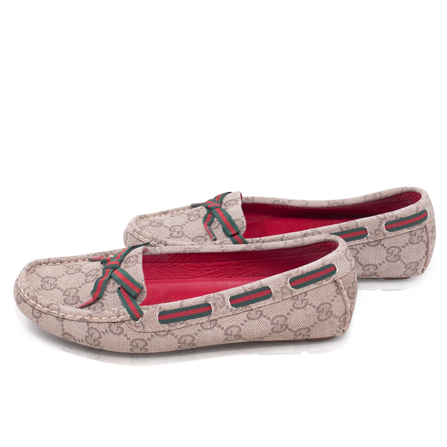 Gucci Women's GG Plus Loafers Beige size 36  
