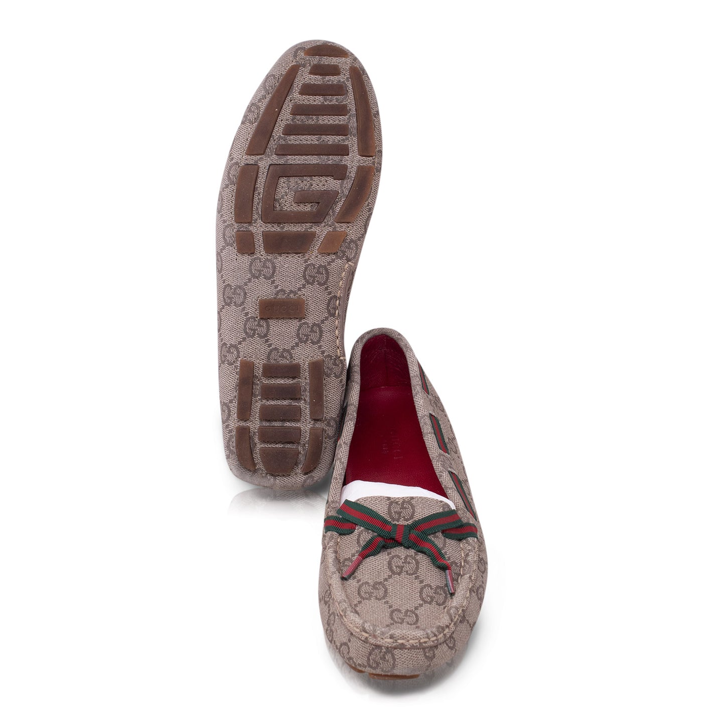 Gucci Women's GG Plus Loafers Beige size 36  