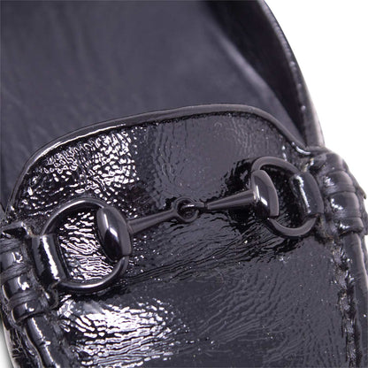 Gucci Mocassino Horsebit Vernice Nera n°36 1/2