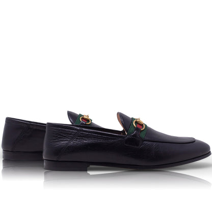 Gucci Mocassino Horsebit Web  Nera n°37 1/2