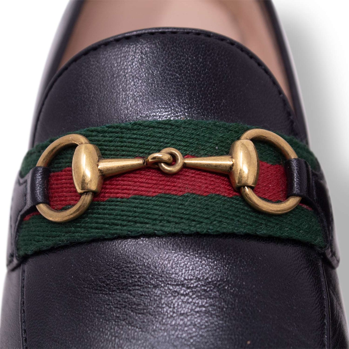 Gucci Mocassino Horsebit Web  Nera n°37 1/2