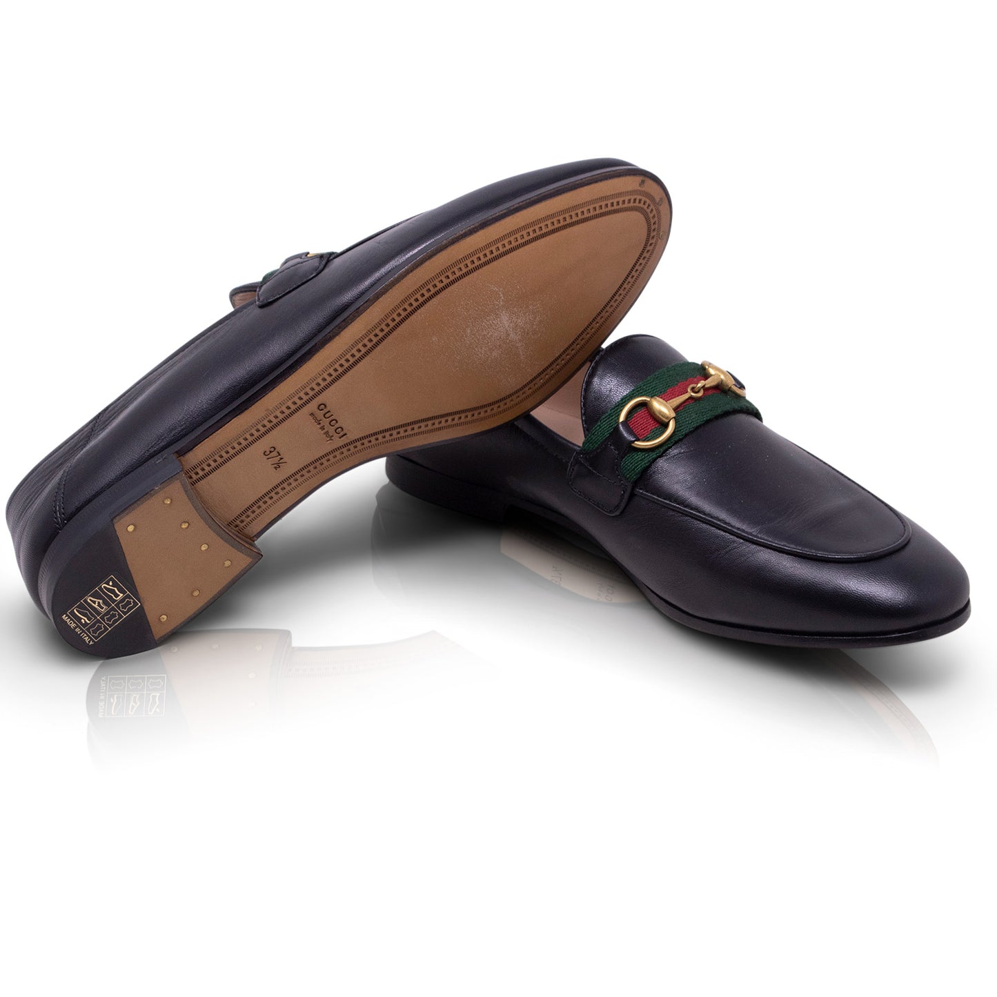Gucci Mocassino Horsebit Web  Nera n°37 1/2