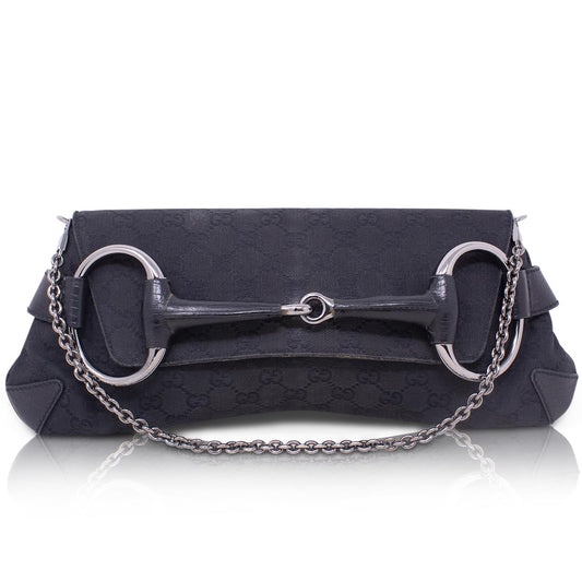 Gucci Pochette GG Horsebit Nera