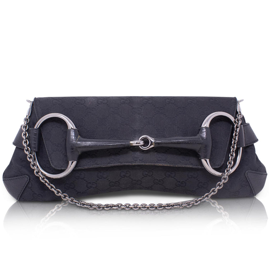 Gucci Pochette GG Horsebit Nera