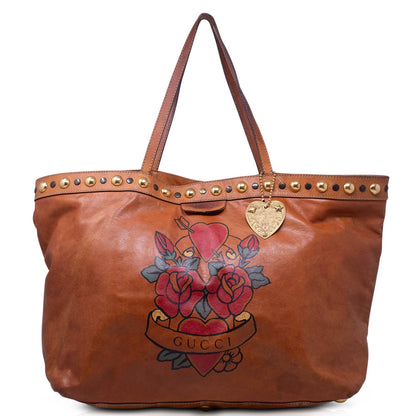 Gucci Tote Babouska pelle marrone Cuore
