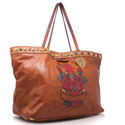 Gucci Tote Babouska pelle marrone Cuore