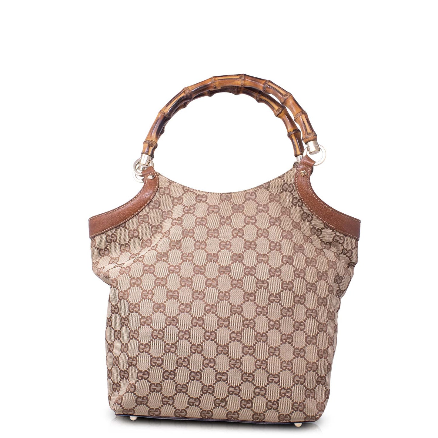 Gucci Tote Bamboo GG Marrone
