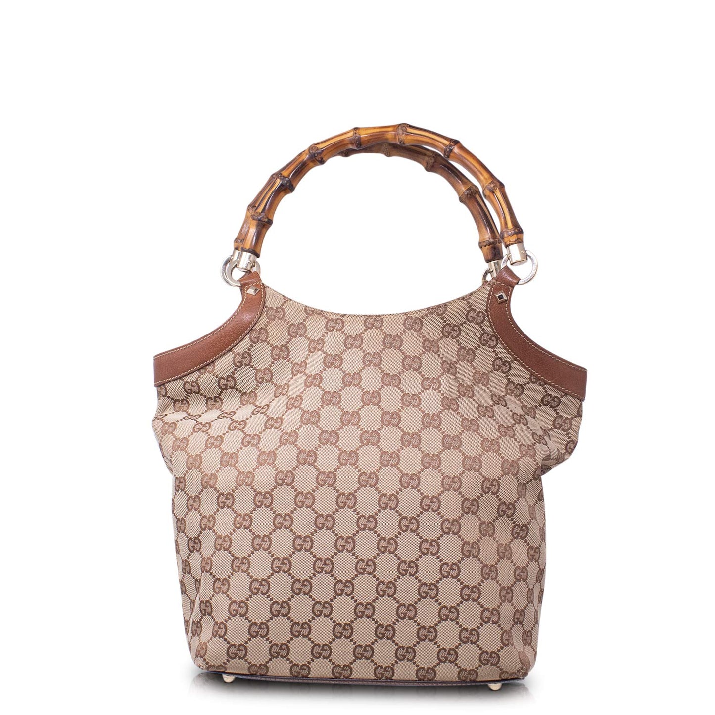 Gucci Tote Bamboo GG Marrone