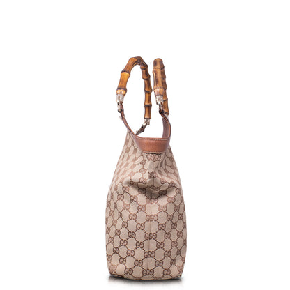 Gucci Tote Bamboo GG Marrone