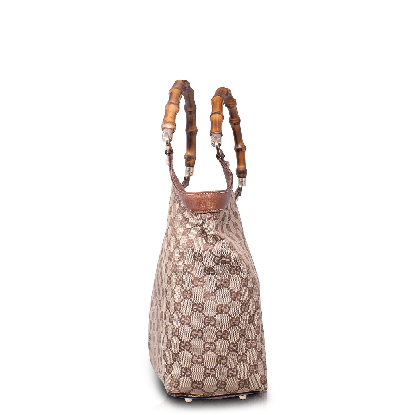 Gucci Tote Bamboo GG Marrone
