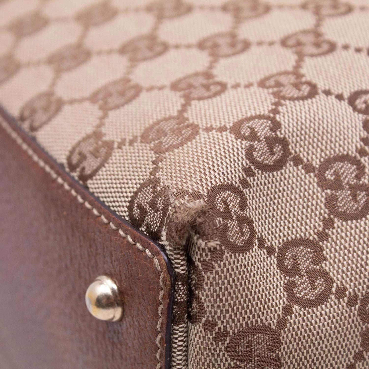 Gucci Tote Bamboo GG Marrone