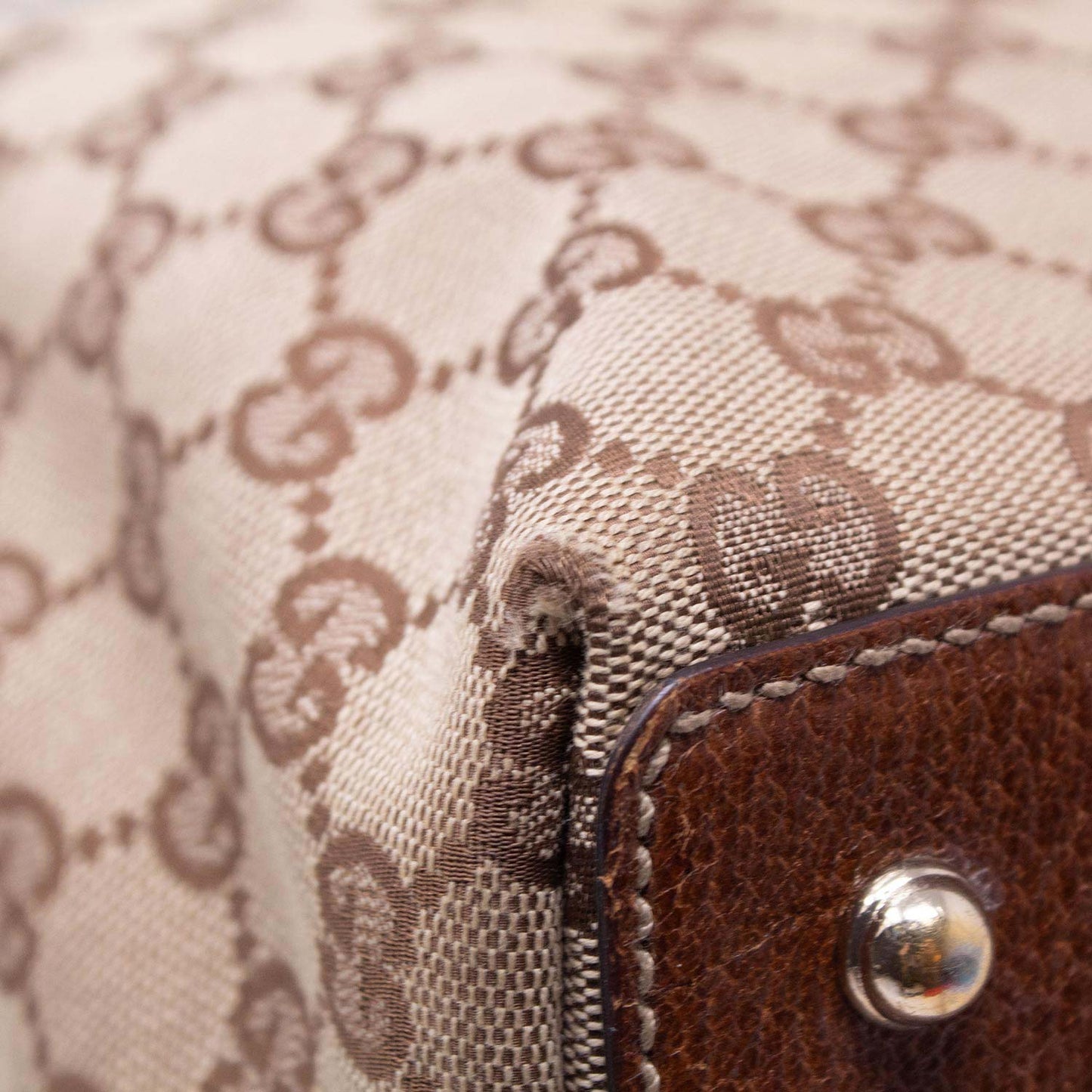 Gucci Tote Bamboo GG Marrone