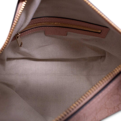 Gucci GG Supreme Textured Mini Ophidia Rosa