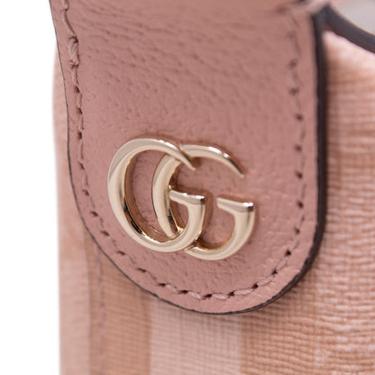 Gucci GG Supreme Textured Mini Ophidia Rosa