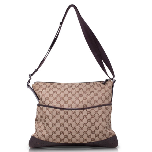 Gucci Messenger GG Pelle Marrone