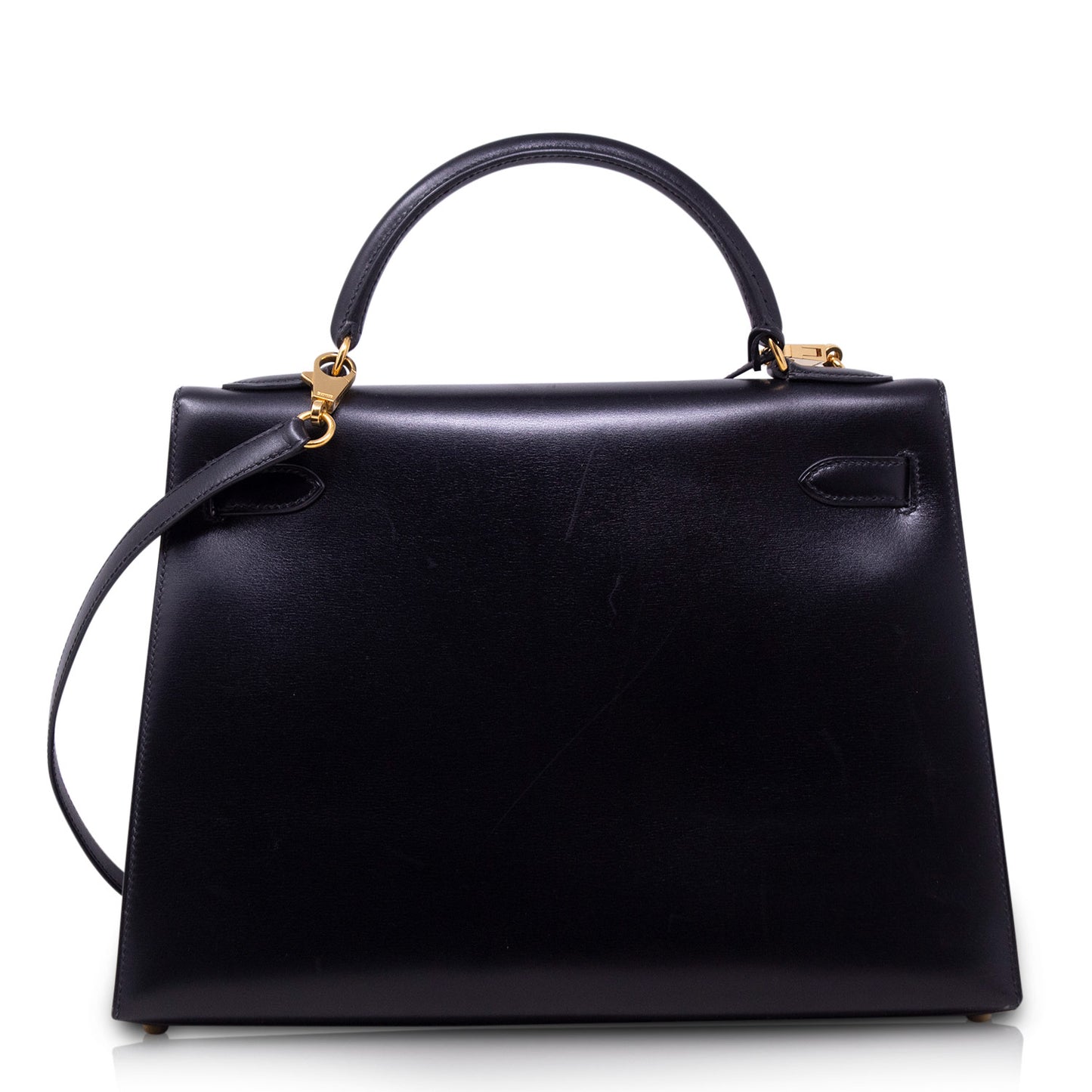 Hermès Kelly 32 Box Calf Nera