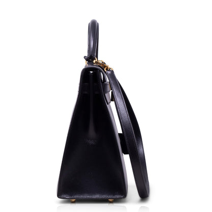 Hermès Kelly 32 Box Calf Nera