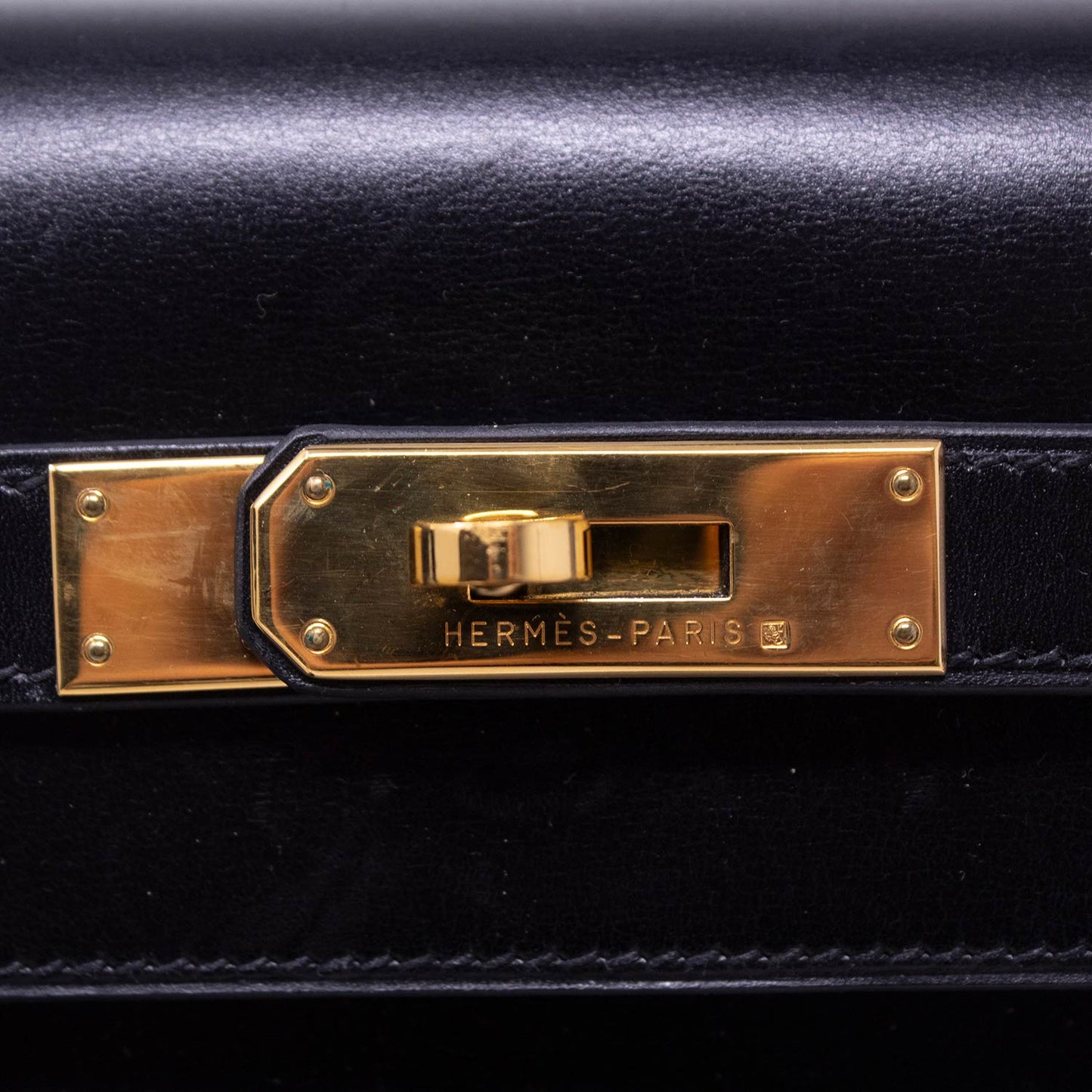 Hermès Kelly 32 Box Calf Nera