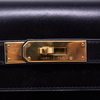 Hermès Kelly 32 Box Calf Nera