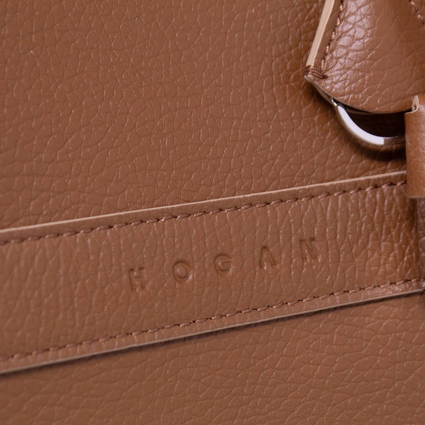 Hogan Shopping Script Medium Brown 