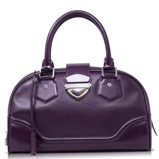 Louis Vuitton Bowling Montaigne Epi Purple