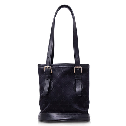 Louis Vuitton Bucket Mini Satin Nero