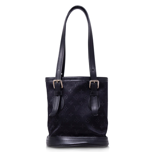 Louis Vuitton Bucket Mini Satin Nero