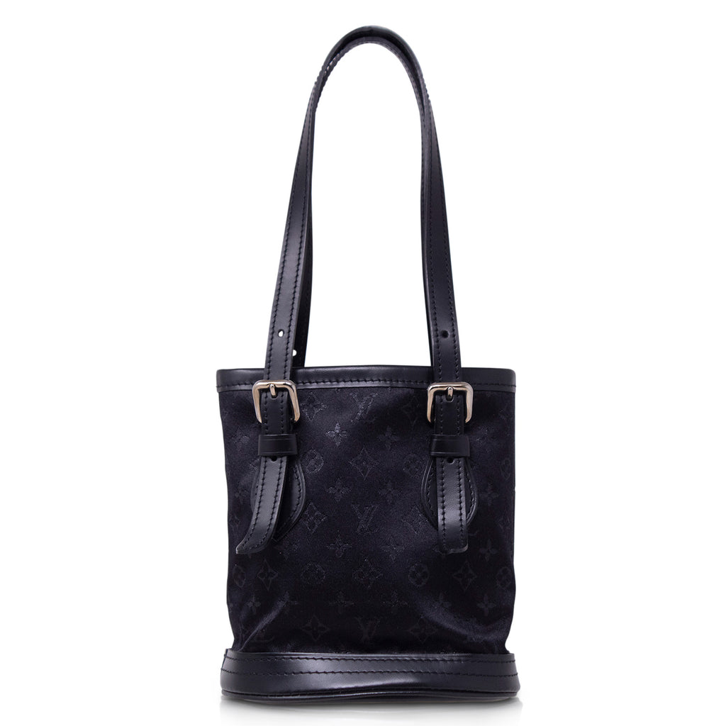 Louis Vuitton Bucket Mini Satin Nero